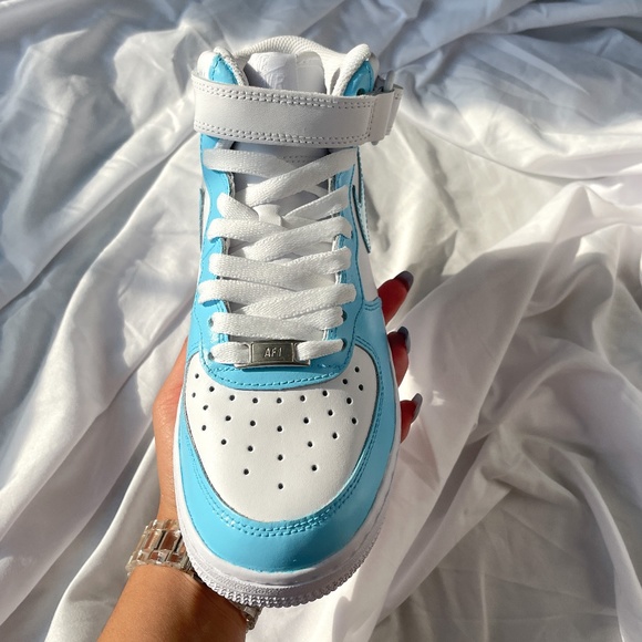 Nike Air Force 1 UNC Carolina Blue Custom - Picture 9 of 10